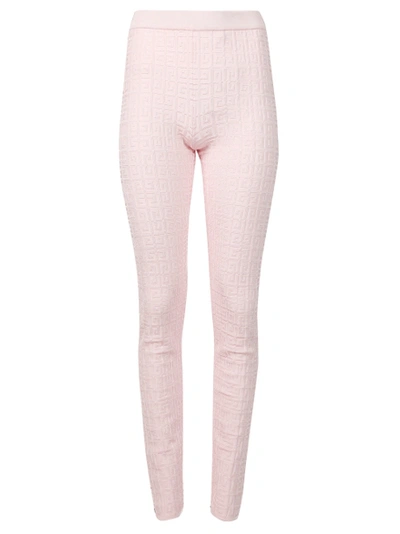 Shop Givenchy 4g Jacquard Leggings Light Pink