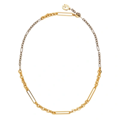Shop Givenchy G Link Gold And Silver-tone Necklace