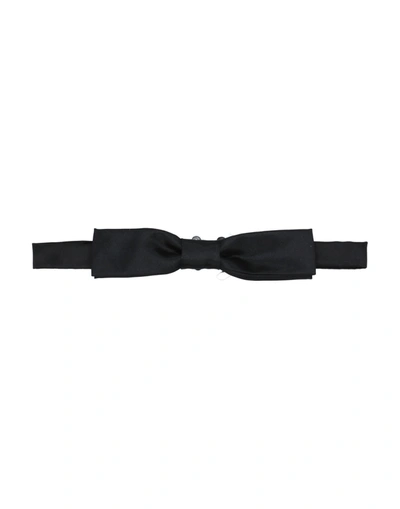 Shop Grey Daniele Alessandrini Bow Ties In Black