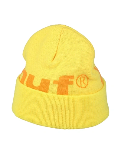 Shop Huf Hats In Yellow