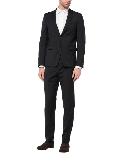 Shop Mauro Grifoni Suits In Dark Blue