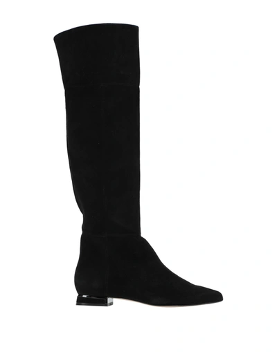 Shop Francesco Sacco Knee Boots In Black