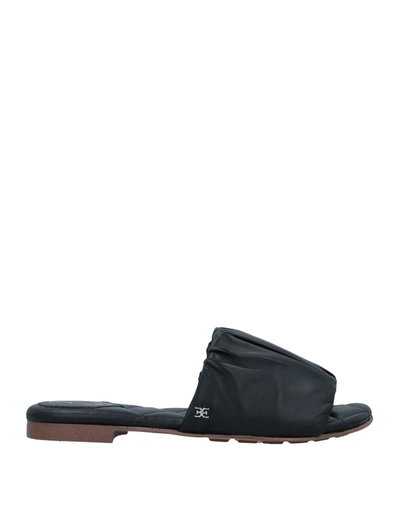 Shop Sam Edelman Woman Sandals Black Size 7.5 Soft Leather