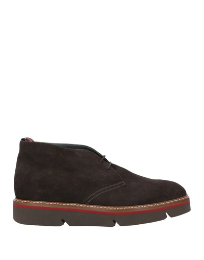 Shop Alberto Guardiani Ankle Boots In Brown