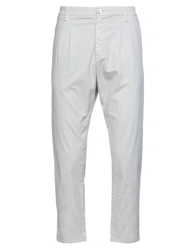 Shop Aglini Man Pants Light Grey Size 31 Cotton, Elastane