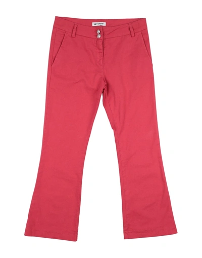 Dondup Toddler Girl Pants Red Size 4 Cotton, Elastane In Red