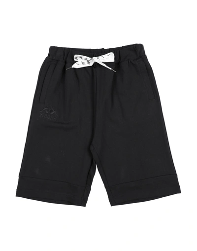 Shop Kappa Toddler Boy Shorts & Bermuda Shorts Black Size 5 Cotton, Polyester