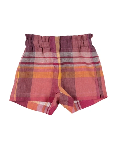 Shop Il Gufo Toddler Girl Shorts & Bermuda Shorts Burgundy Size 4 Linen In Red