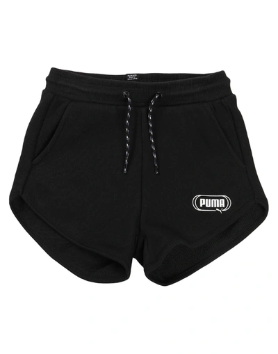 Shop Puma Rebel Shorts Tr G Toddler Girl Shorts & Bermuda Shorts Black Size 4 Cotton, Polyester