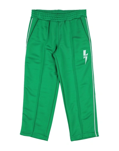 Shop Neil Barrett Toddler Boy Pants Green Size 6 Polyester