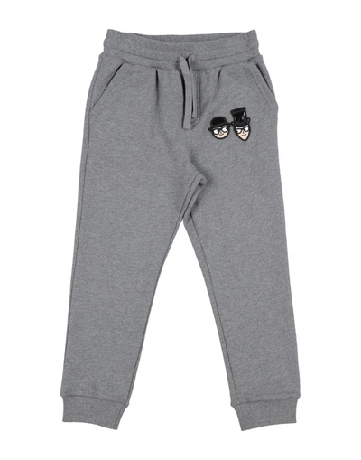 Shop Dolce & Gabbana Toddler Boy Pants Grey Size 7 Cotton, Elastane, Polyester, Viscose, Polyurethane