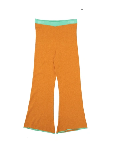 Shop Akep Casual Pants In Ocher