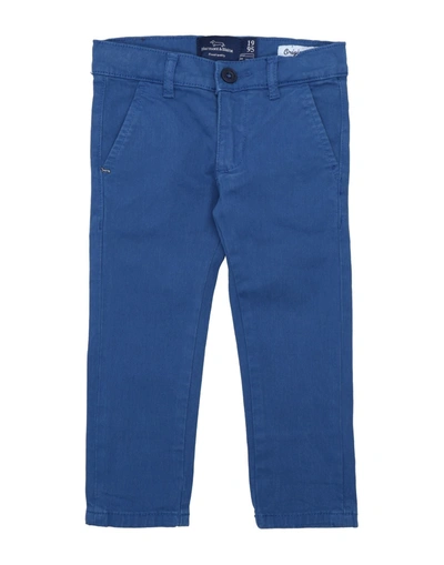 Shop Harmont & Blaine Pants In Slate Blue