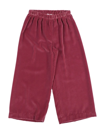 Shop Il Gufo Toddler Girl Pants Mauve Size 6 Polyester In Purple