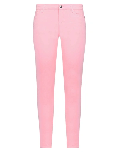 Shop Emporio Armani Woman Pants Pink Size 32 Cotton, Modal, Elastane
