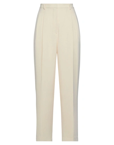Shop Tory Burch Woman Pants Ivory Size 14 Triacetate, Polyester In White