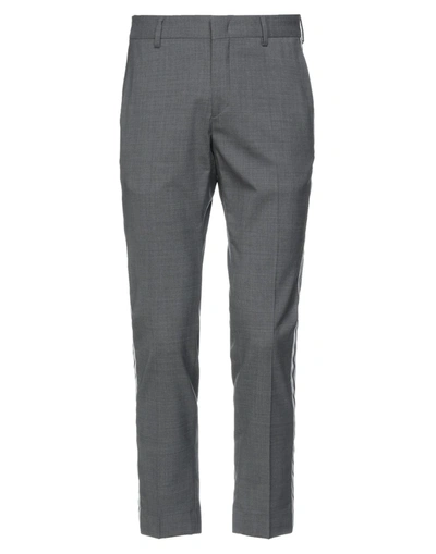 Shop Be Able Man Pants Lead Size 32 Virgin Wool, Elastane In Grey