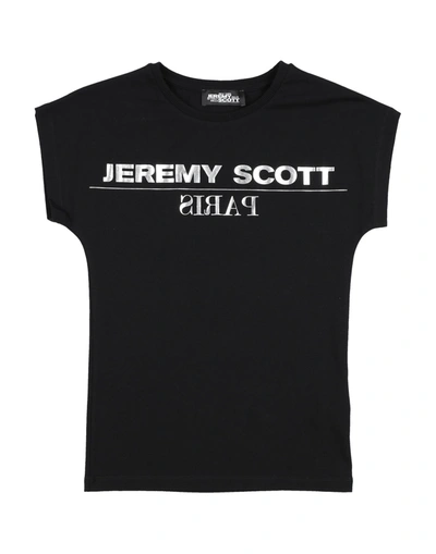 Shop Jeremy Scott Toddler Girl T-shirt Black Size 6 Cotton, Elastane