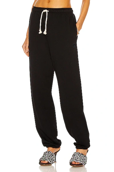 Shop Acne Studios Face Sweatpant In Black