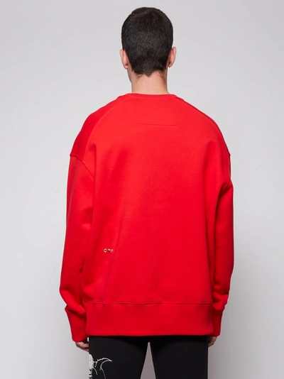 Shop Givenchy Oversized Trompe Loeil Ring Sweatshirt, Red
