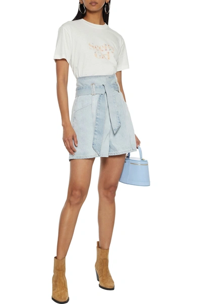 Shop See By Chloé Printed Cotton-jersey T-shirt In White