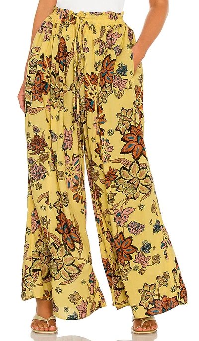Shop Free People Take It Easy Lounge Pant In Yellow