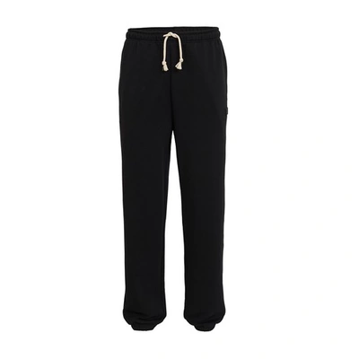 Shop Acne Studios Frack Face Sweatpants In Black