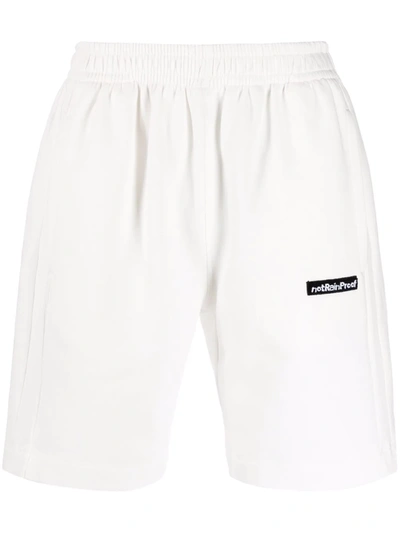 Shop Styland Logo-patch Track Shorts In White