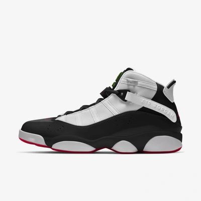 Shop Jordan 6 Rings Men's Shoes In Black,white,chlorophyll,university Red