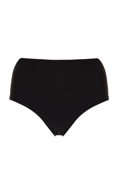 Shop Totême Women's High-rise Bikini Briefs In Black,brown