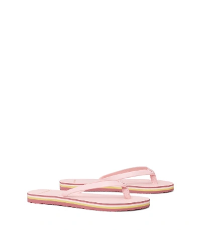 Shop Tory Burch Mini Minnie Flip-flop In Porcelain Pink/ Porcelain Pink/ Porc