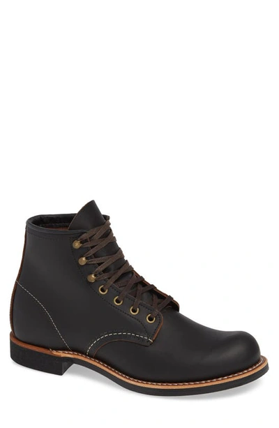 Shop Red Wing Blacksmith Boot In Black Leather
