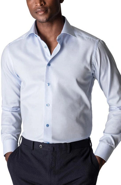 Shop Eton Slim Fit Solid Dress Shirt In Blue