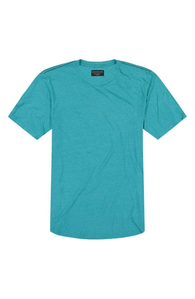Shop Goodlife Tri-blend Scallop Crew T-shirt In Enamel Blue