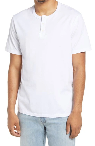 Shop Ag Bryce Henley T-shirt In True White