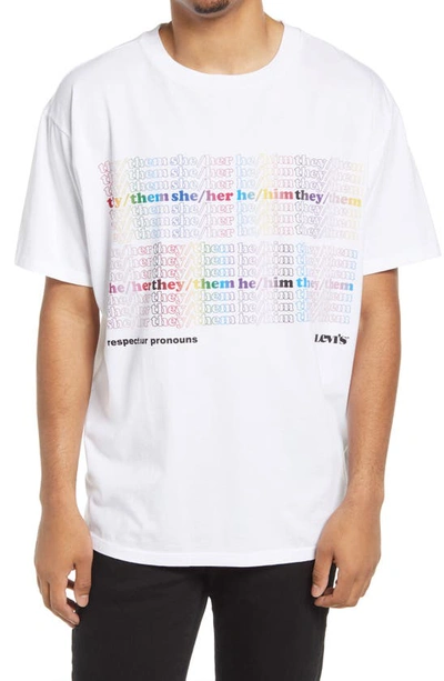 Levi's Pride Capsule Liberation Roadtrip Print T-shirt In Neutral White In  Multi Pride Tee White | ModeSens
