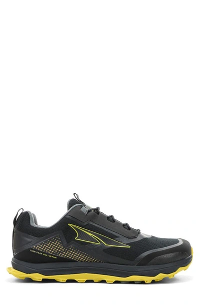 Shop Altra Lone Peak All Weather Trail Running Shoe In Black/yellow