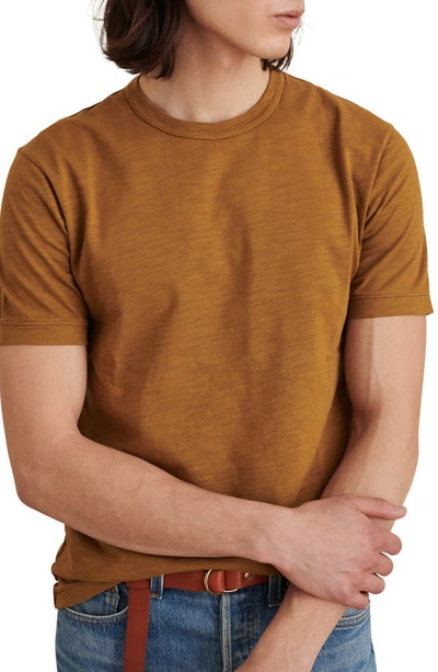 Shop Alex Mill Standard Slub T-shirt In Golden Khaki