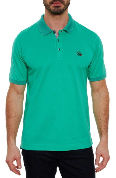 Shop Robert Graham Archie Short Sleeve Polo In Mint