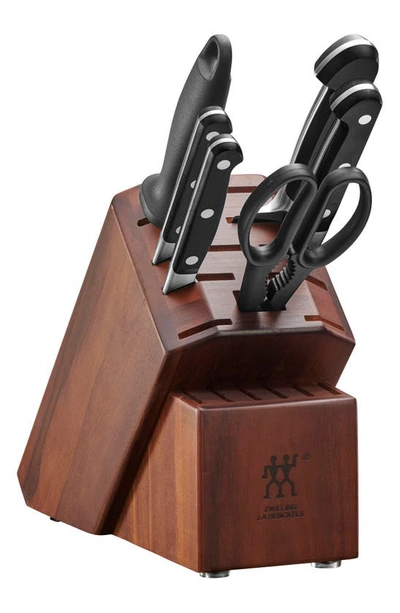 Zwilling J.a. Henckels Pro 7-piece Knife Block Set In Silver