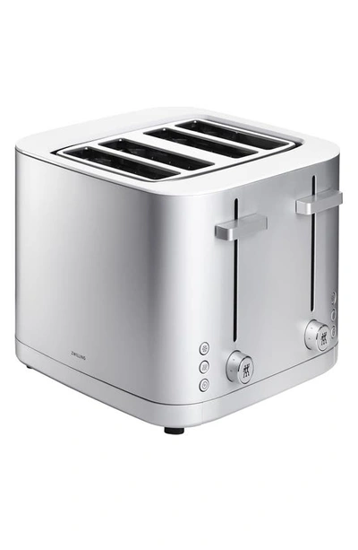 Shop Zwilling J.a. Henckels Zwilling Enfinigy 4-slot Toaster In Silver