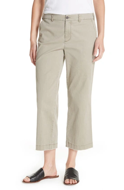 Shop Atm Anthony Thomas Melillo Enzyme Wash Crop Boyfriend Pants In Faded Sage