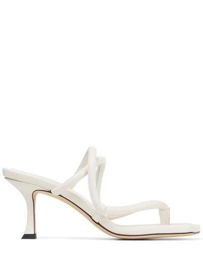 Shop Jimmy Choo Cape 70mm Strappy Sandals In White