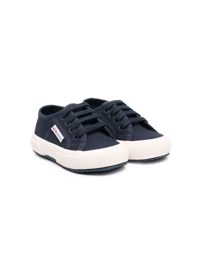 Shop Superga Lace-up Low-top Sneakers In Blue