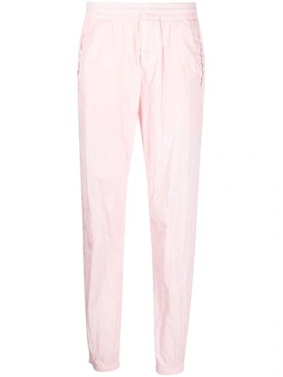 Shop Givenchy Logo-embroidered Shell Track Pants In Pink