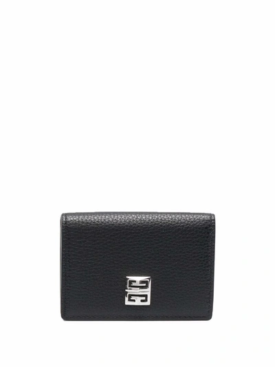 Shop Givenchy Plain Folding Wallet In Black