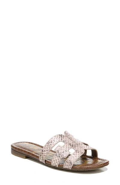 Shop Sam Edelman Bay Cutout Slide Sandal In Pale Pink