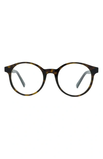 Shop Dior 50mm Optical Glasses In Dark Havana/ Clear