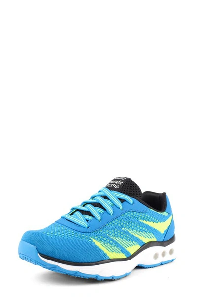 Shop Therafit Carly Sneaker In Electric Blue Fabric