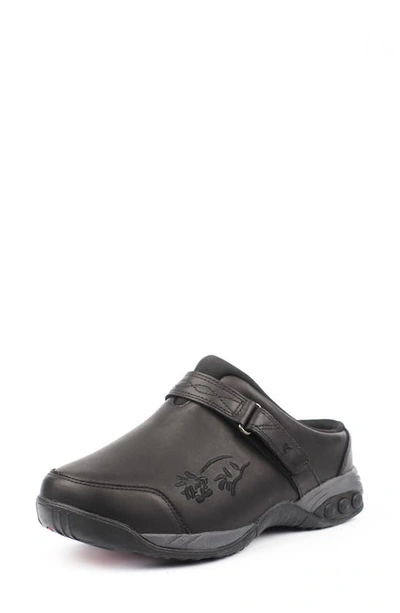 Shop Therafit Austin Sneaker Mule In Black Leather